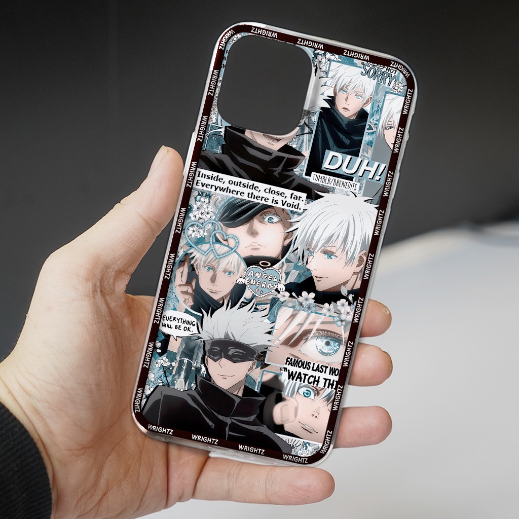 Ốp lưng Iphone anime Jujutsu Kaisen nhân vật Gojo Satoru Inumaki Toge phụ kiện ốp điện thoại trang trí thời trang