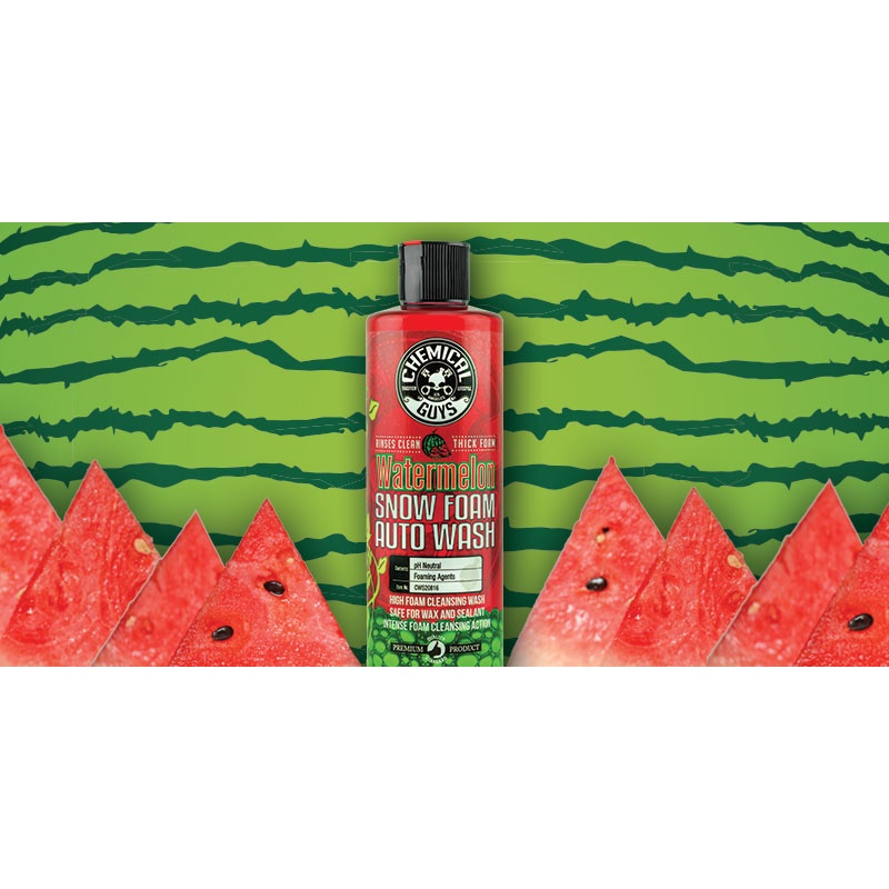 Nước rửa xe ĐẬM ĐẶC, TĂNG CƯỜNG BÓNG, HƯƠNG DƯA HẤU thơm mát thương hiệu CHEMICAL GUYS WATERMELON  - Mỹ - 473ml