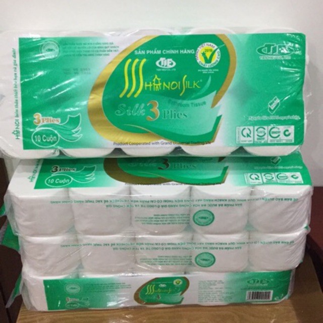 GIẤY VỆ SINH HÀ NỘI SILK 3 LỚP