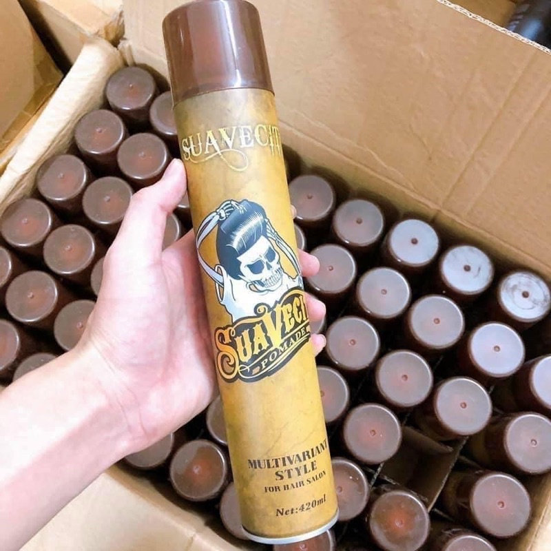 Gôm Xịt Tóc Suavecito 400ml, Keo Xịt Tóc Giữ Nếp Lâu Suavecito Hàng Chính Hãng