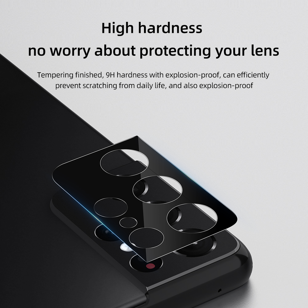 Nillkin 2 Pcs Camera Lens Tempered Glass For Samsung Galaxy S21 Ultra / S21 / S21 Plus Anti-Scratch Rear Camera Protecting Film