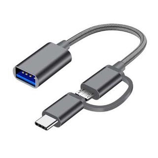 Cáp Chuyển Đổi 2 Trong 1 Type-C Micro USB Sang USB 3.0 Micro P4O4