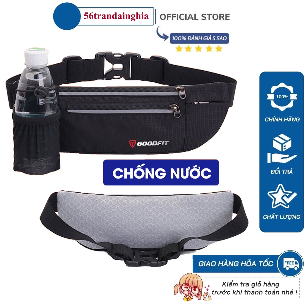 Đai chạy bộ, túi đeo hông chạy bộ đựng điện thoại chống nước GoodFit GF108RB tiện lợi