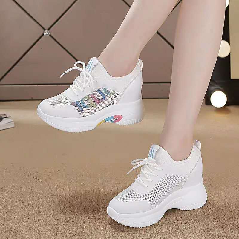 Giày Thể Thao Thoáng Khí Thời Trang Mùa Hè Phong Cách Hàn Quốc Cho Nữ