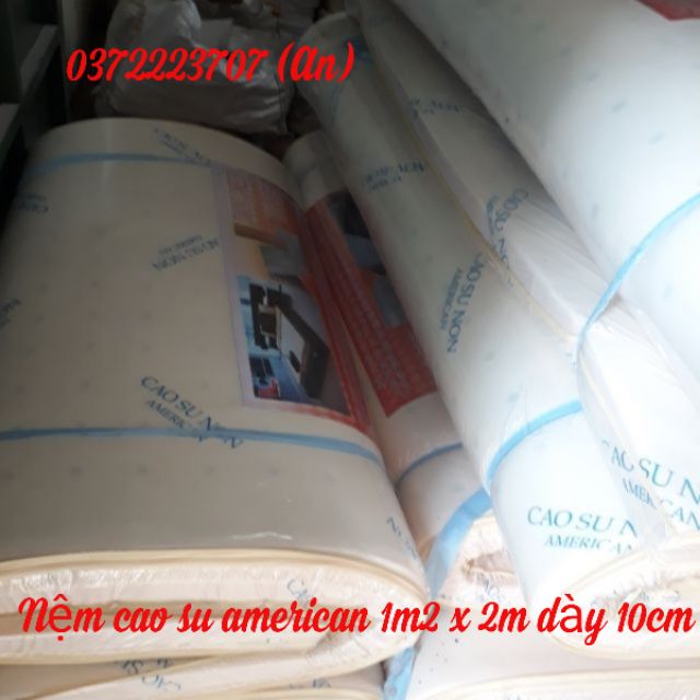 NỆM CAO SU AMERICAN 1M2 X 2M DÀY 1TẤT (10CM)