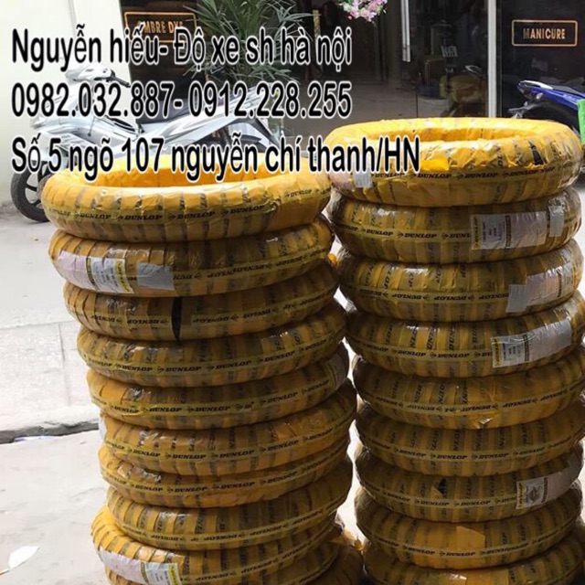 Lốp SH Dunlop k330 size trc:100/80-16, sau120/80-16