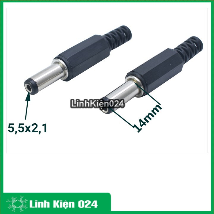 Đầu Jack DC 5.5x2.1mm ( Đực )