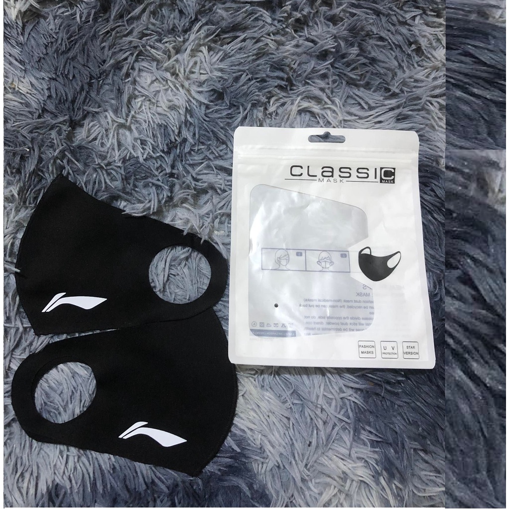 Combo 3 chiếc khẩu trang vải Li-ning cao cấp