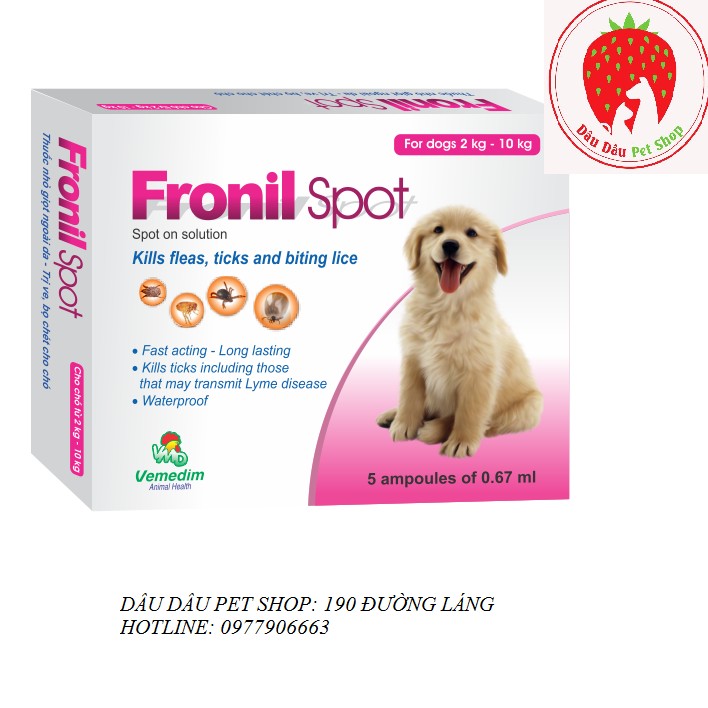 [ Bán sỉ ] NHỎ RẬN FRONIL SPOT(VN) CHO CHÓ MÈO