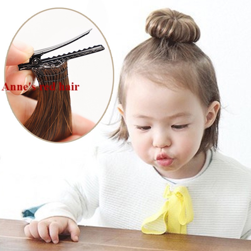 Children's wig ball head Wig Child doll centenary photo headdress girl's hair ornament