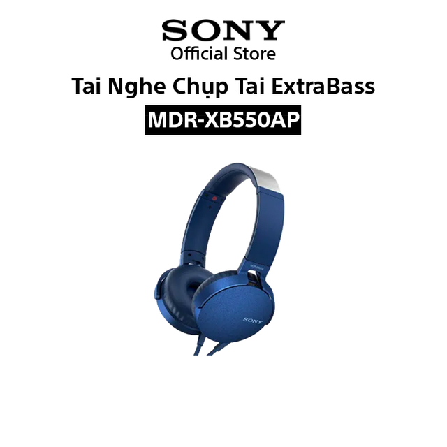 Tai nghe Sony EXTRA BAS MDR-XB550AP - Hàng Chính Hãng