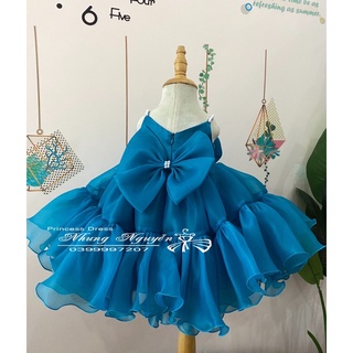 VÁY CÔNG CHÚA (Vịt mới) Nhung Nguyễn Váy Đầm Công chúa Bé Gái Cao Cấp Tặng Kèm Cài