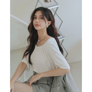 Áo thun lạnh cổ tròn basic nữ Air Space 2121821015