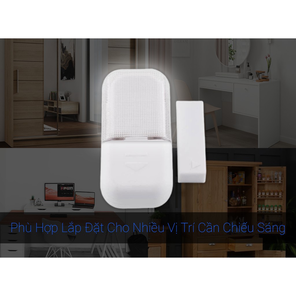 [Chính Hãng] Đèn Led Cảm Biến Từ Tự Đông Sáng Đèn Khi Mở Cửa Dùng Cho Tủ Quần Áo DL99