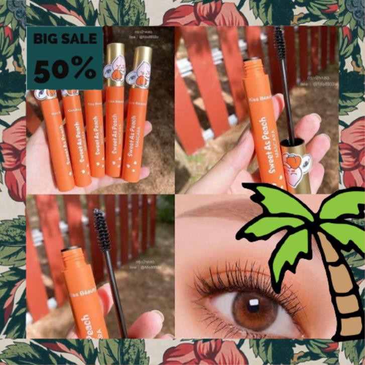 Mascara Chuốt Mi TRÁI ĐÀO CAM 864 Kissbeauty nội địa sỉ rẻ lâu trôi dài cong dày mi eye makeup