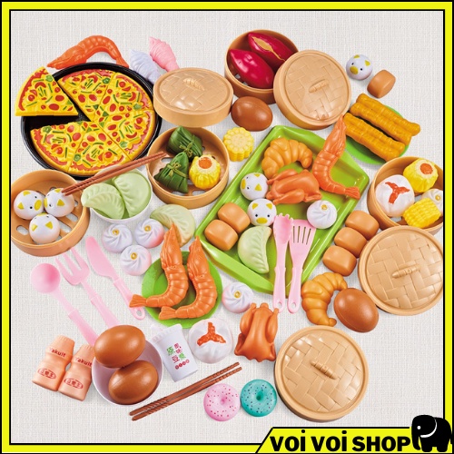 Bộ đồ chơi nhà bếp nấu ăn loại 58,82,88 chi tiết cho bé trai, gái 3 4 5 6 7 8 9 tuổi. Trò chơi nhập vai cho trẻ con
