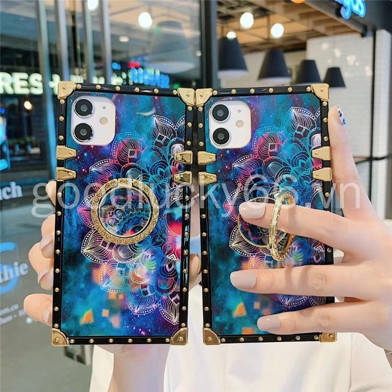 Samsung S8 Plus S10E S10+ A10S A20S S9+ Mobile Phone Case Star Circle Bracket Protective Shell Four-corner Anti-fall Protective Cover