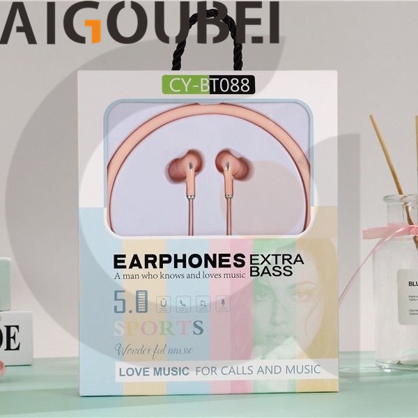 CY-BT088 Tai nghe Bluetooth Thể thao không dây Chạy hai tai In-ear Cổ treo Nút tai Chế độ chờ lâu