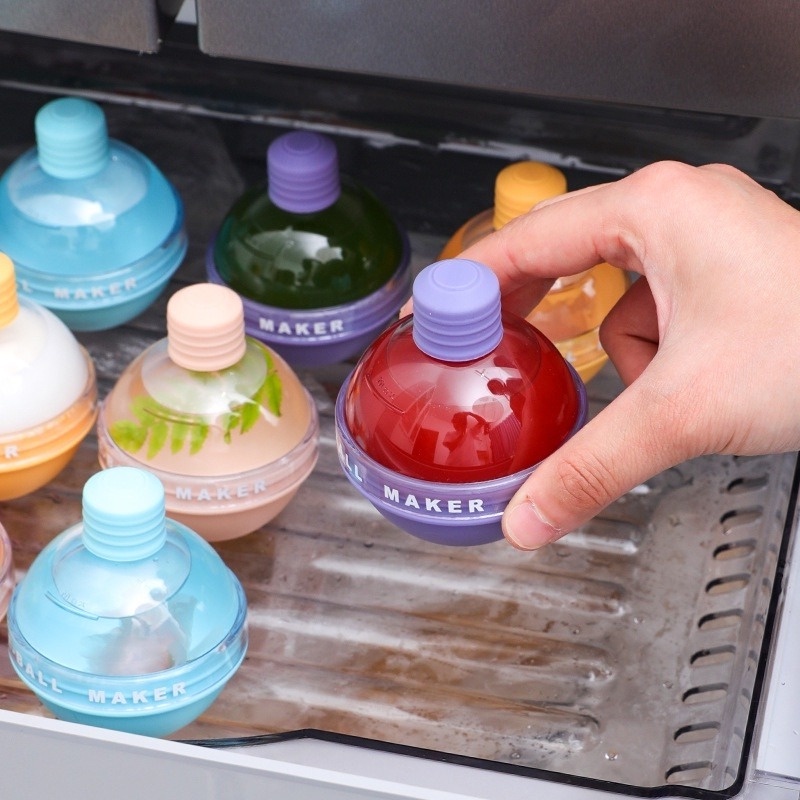Khuôn Silicone Làm Nước Đá Hình Cầu Tiện Dụng Cho Mùa Hè