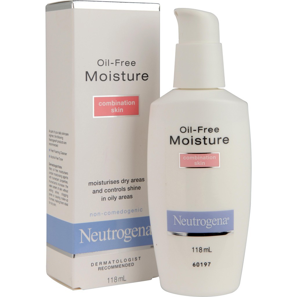 Kem dưỡng ẩm Neutrogena oil free moisturizer combination skin dành cho da dầu và hỗn hợp 118ml