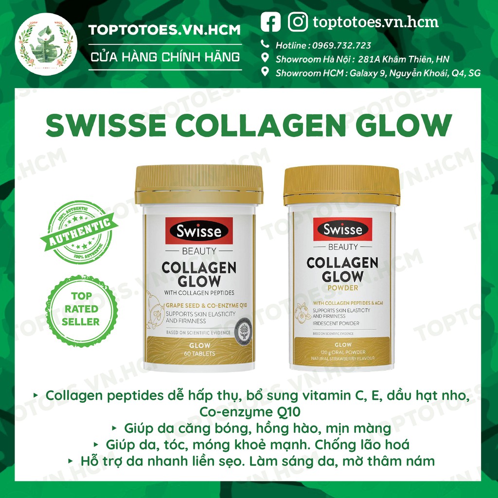 Viên Swisse Collagen Glow