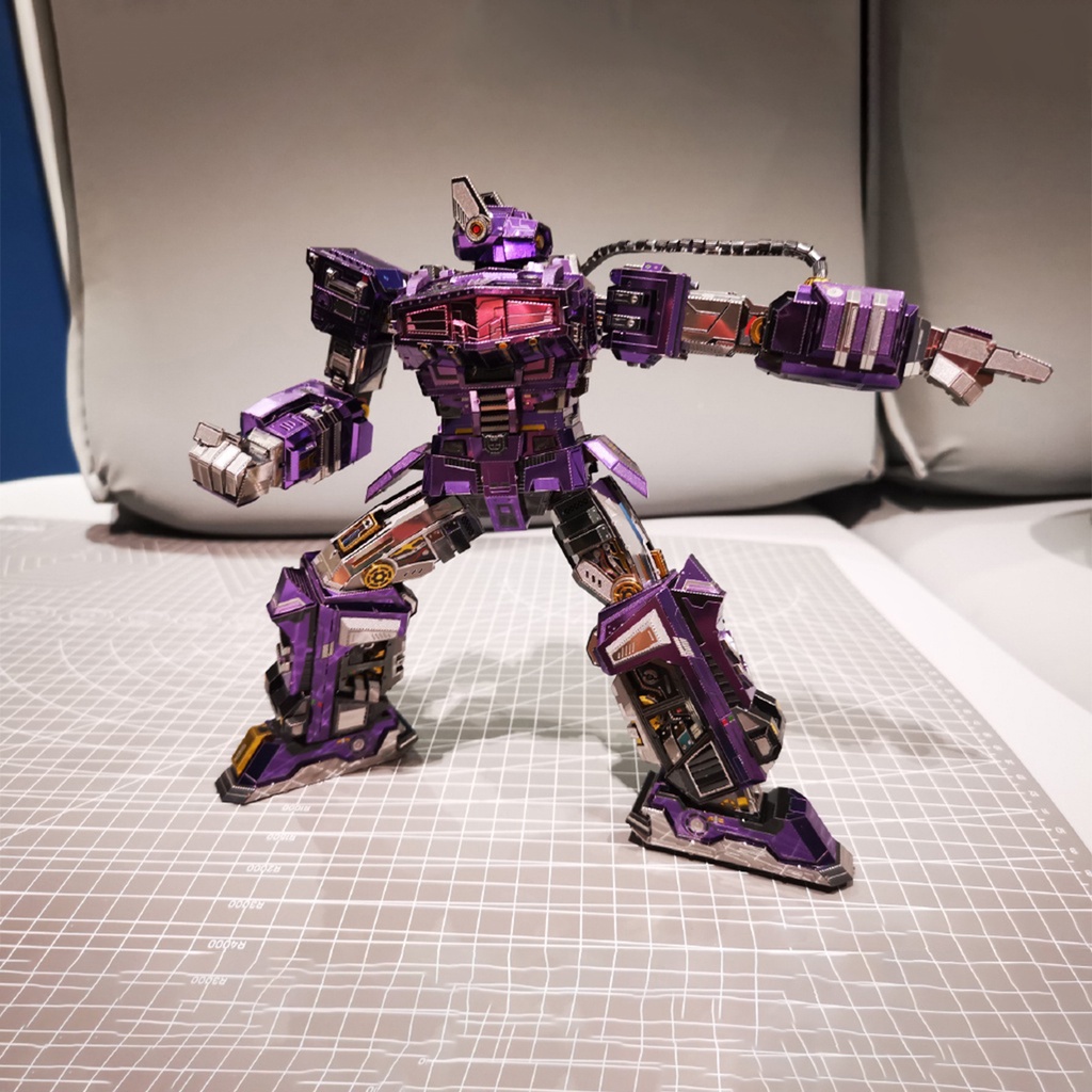 Mô Hình Kim Loại Lắp Ráp 3D MU Transformers Shockwave Generation 1 [chưa ráp]
