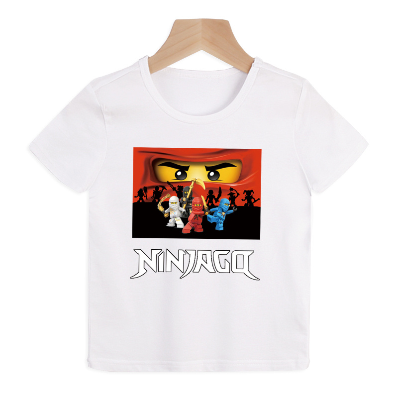 Set Áo Thun Tay Ngắn & Quần Dài 10 Màu Cho Bé 100% Ninjago