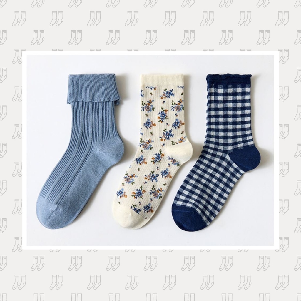 Tất vớ nữ họa tiết cổ cao mềm mại mã TS-GCT