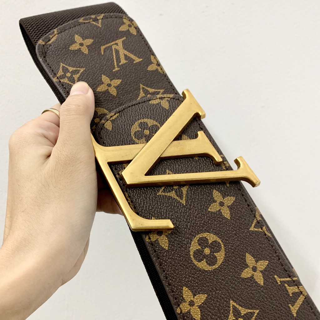 Đai váy nịt đầm L caro - hoa bản to 7.5cm