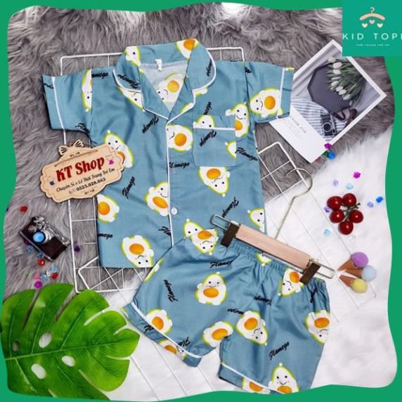 (10-24kg)💖100% vải KATE THÁI XỊN, KHÔNG PHA COTTON 💖Bộ Pijama cộc tay trẻ em |bộ pizama | đồ ngủ | đồ đi biển cho bé ⋆