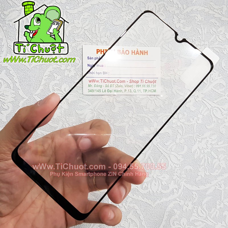 Kính cường lực Xiaomi Mi A3 CC9e FULL Màn, FULL KEO Silicon