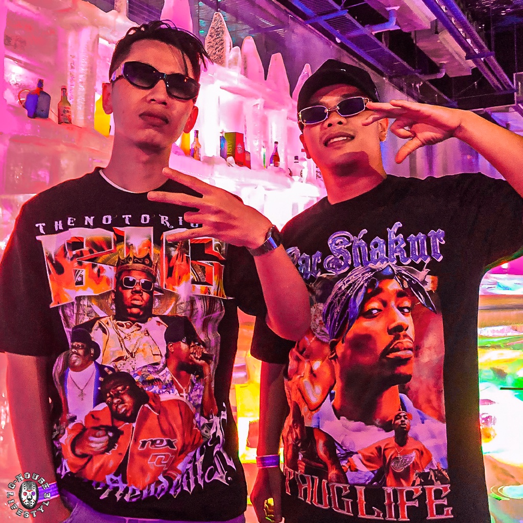 Áo Thun Rapper Tupac 2Pac Oversize Phong Cách Hip-hop Unisex G-House Lifestyle