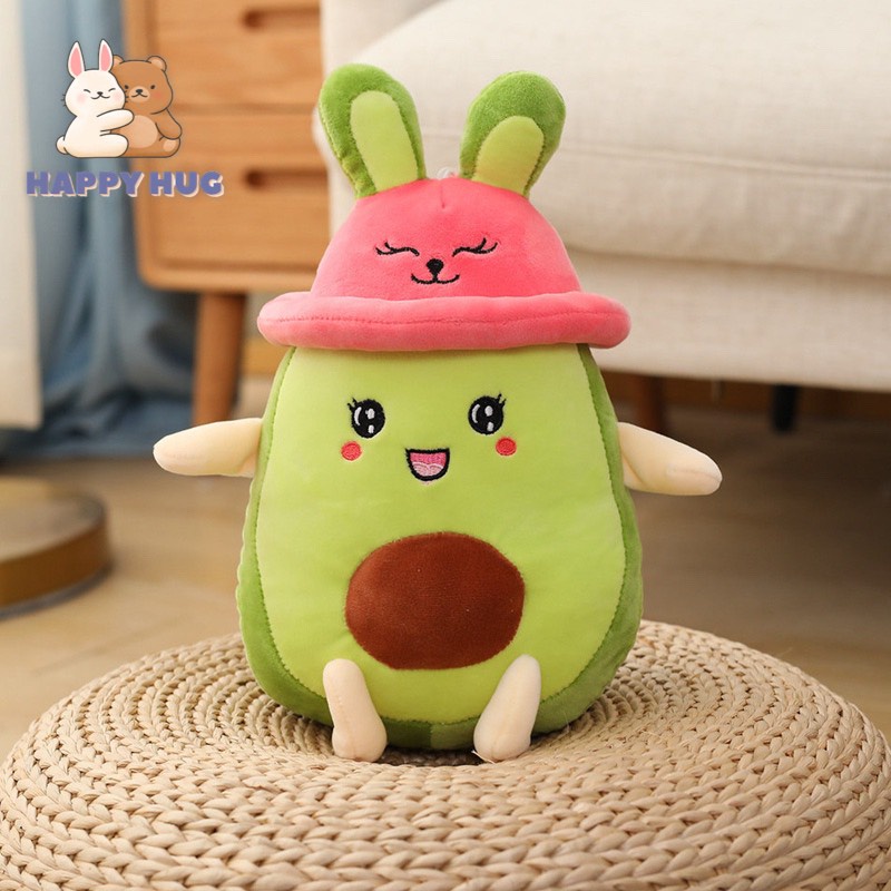 Thú nhồi bông hình quả bơ đáng yêu Size 25cm, gấu bông cho bé cao cấp - Happy Hug