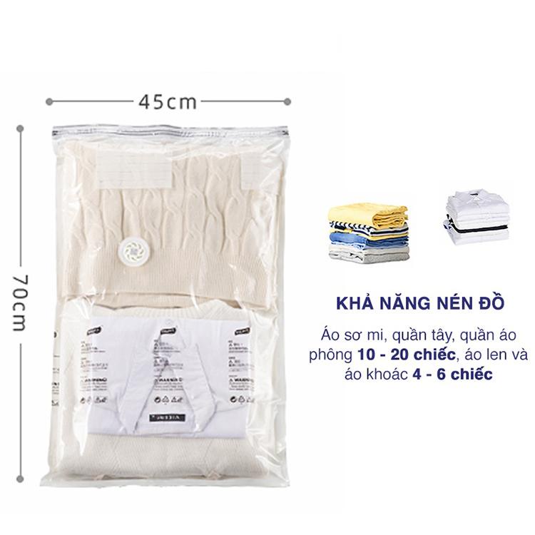 Túi hút chân không đựng chăn mền quần áo JIAMIN, túi đựng không cần dùng bơm tái sử dụng bọc chứa đồ