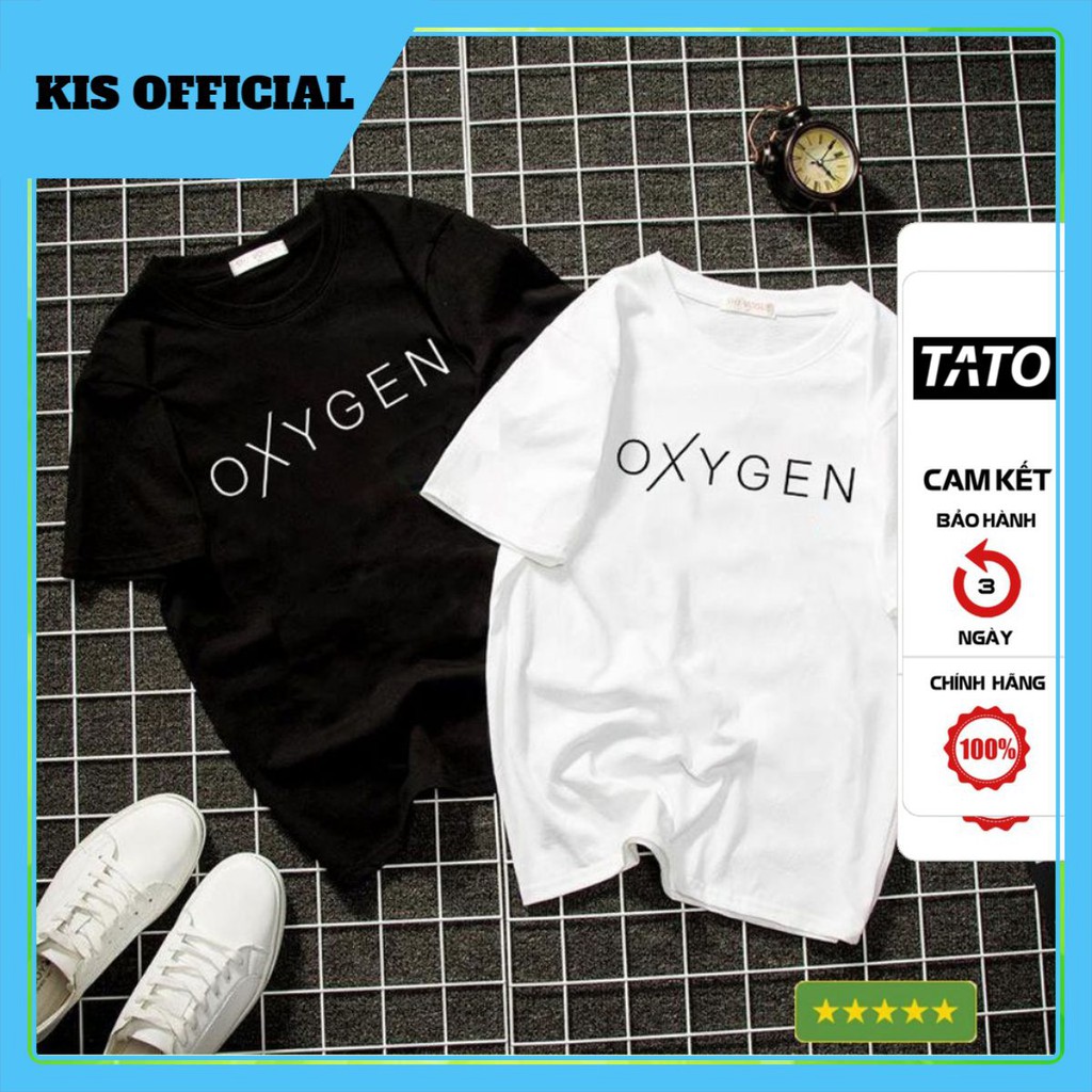 [FREESHIPẢNH THẬT] Áo Thun Unisex Oxygen Form Rộng Thời Trang Vải Dày Mịn [KIS OFFICIAL]