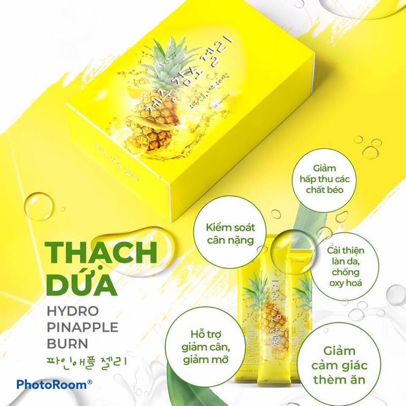 (Chính Hãng 100%) THẠCH DỨA GIẢM CÂN MATXICORP hộp 10gói mẫu mới