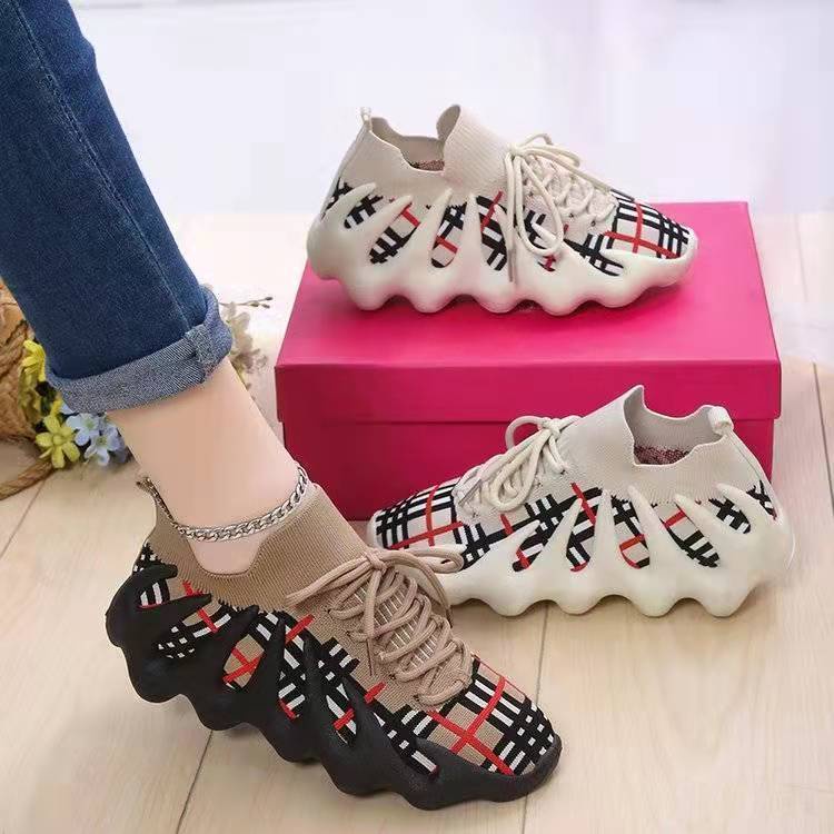 Giày Thể Thao Đan Lưới Thoáng Khí Hình Bạch Tuộc 24H Phong Cách Mới Cho Phụ Nữ