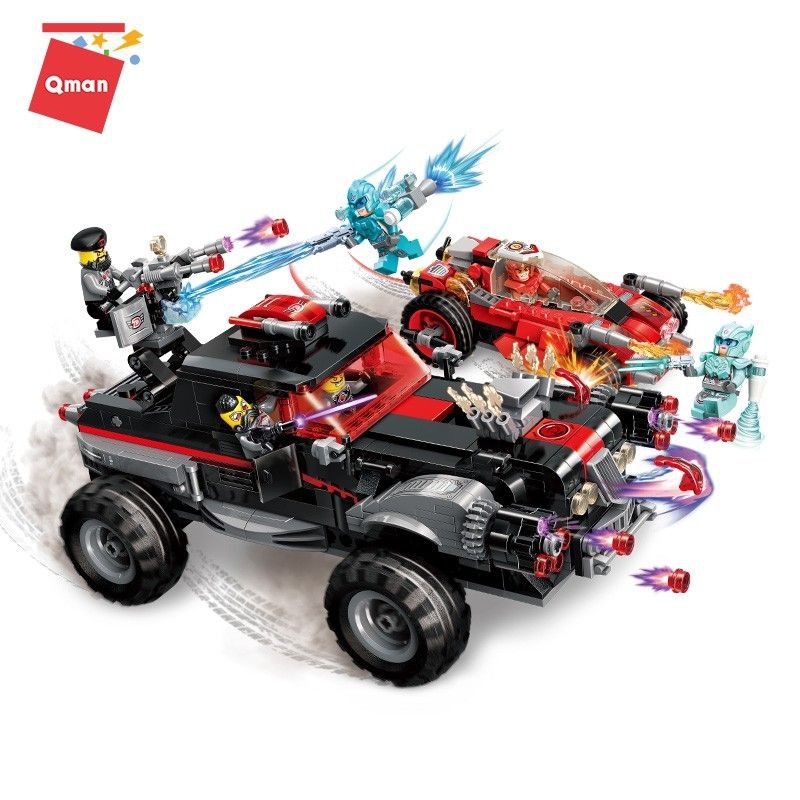 Đồ chơi xếp hình QMAN 3406 chiếc xe tiư thần
