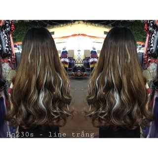 ẢNH + CLIP THẬT Tóc kẹp xoăn lọn line bạch kim hq230s