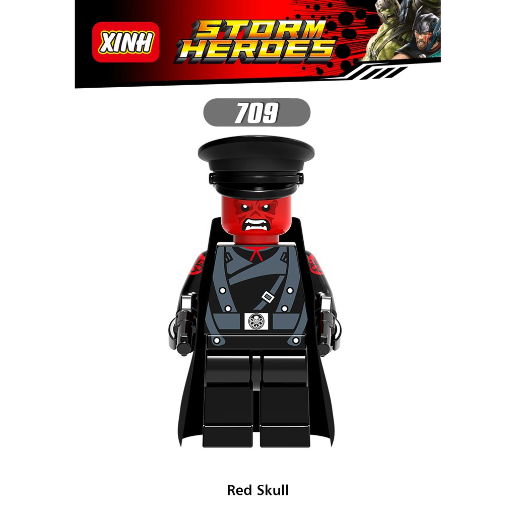 Minifigures Các Nhân Vật Hela Valkyrja Red Skull X0172 X704 X705 X706 X707 X708 X709 X710