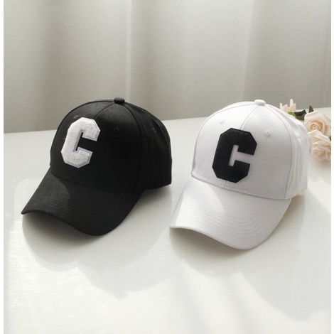 Mũ lưỡi trai thêu chữ C cực chất unisex - Nón kaki phong cách cơ bản Ulzzang HOT