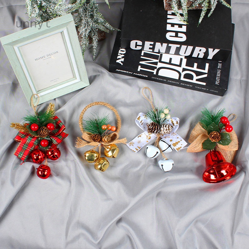 Phụ kiện chuông thắt nơ treo trang trí cây thông Giáng sinh