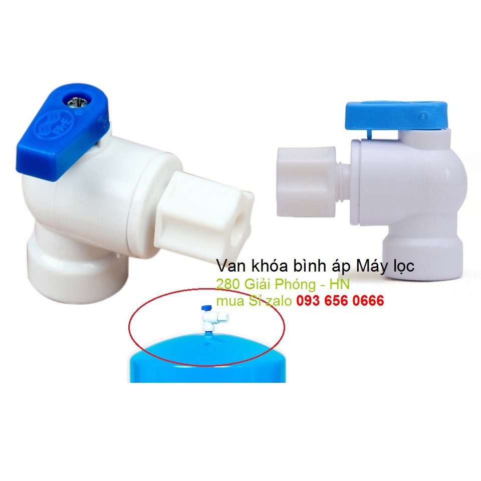 Van bình áp, Van xả, flow, cút đầu vào máy lọc nước RO