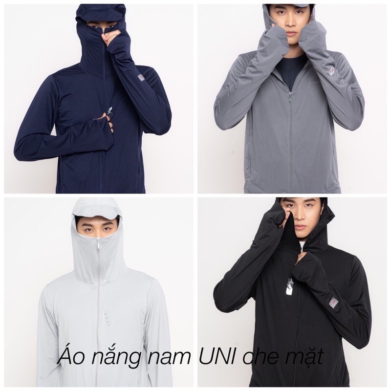 Áo nắng nam thông hơi có túi khoá