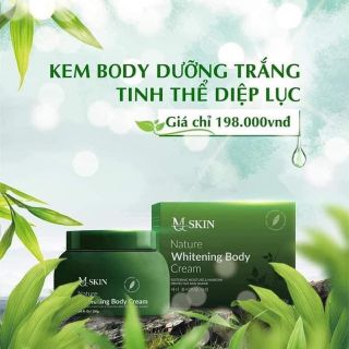[kèm quà] Kem Body Dưỡng Trắng Tinh Thể Diệp Lục MQSKIN chính hãng
