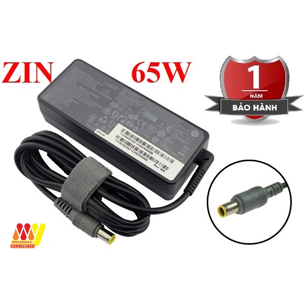 [Giá Tốt] Sạc Laptop Lenovo 20v 3.25A IBM Adapter chân kim - Thinkpad E530 E530C E535 E545 Kèm dây nguồn - NEW