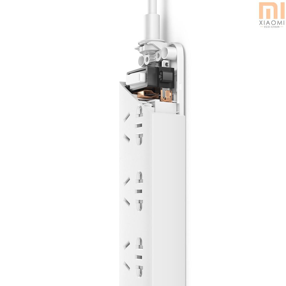 S☆S Xiaomi Mi Smart Power Socket Portable Strip Plug Adapter Fast Charging 3 USB Extension Socket Plug 3 Standard Socket