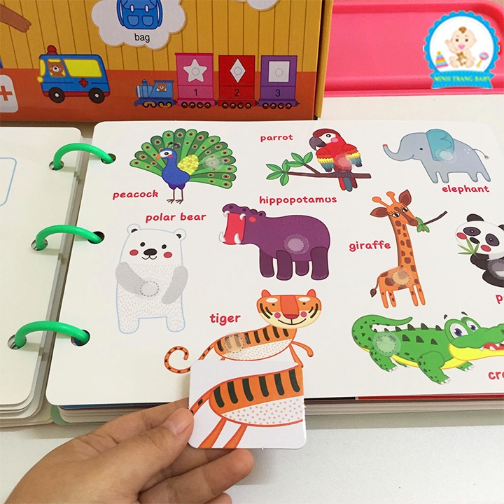 Bộ bóc dán 17 chủ đề, học liệu busy book bóc dán thông minh ❣️Freeship❣️cho bé tập làm quen với thế giới xung quanh