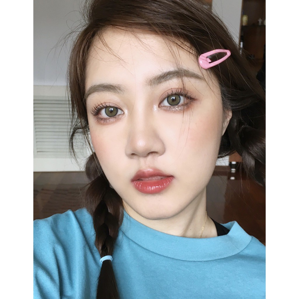 Set 2 kính áp tròng  dòng XQT 14.0mm màu xanh lá cây bắt mắt