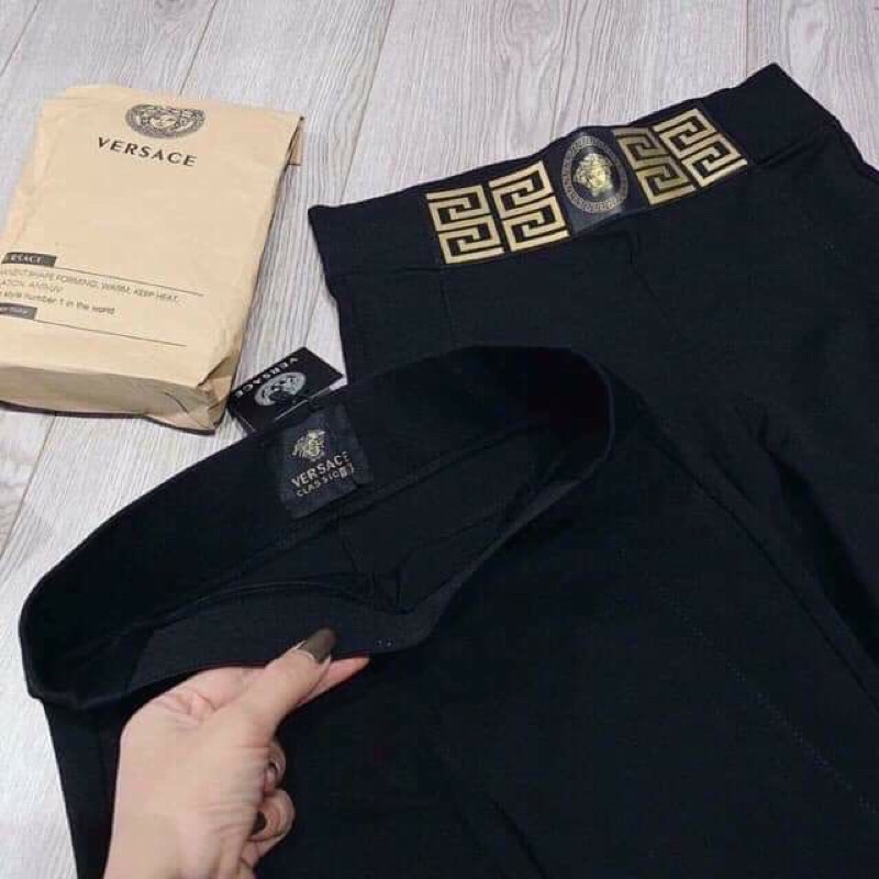 Quần leeging cạp cao thun coton